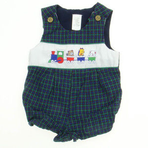 Unkown Boys Green & Blue | Bears Romper size: 6-9 Months